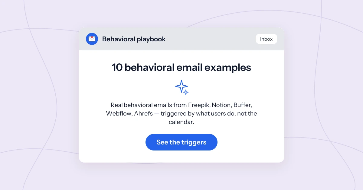 Behavioral Email Marketing: 10 Real SaaS Examples