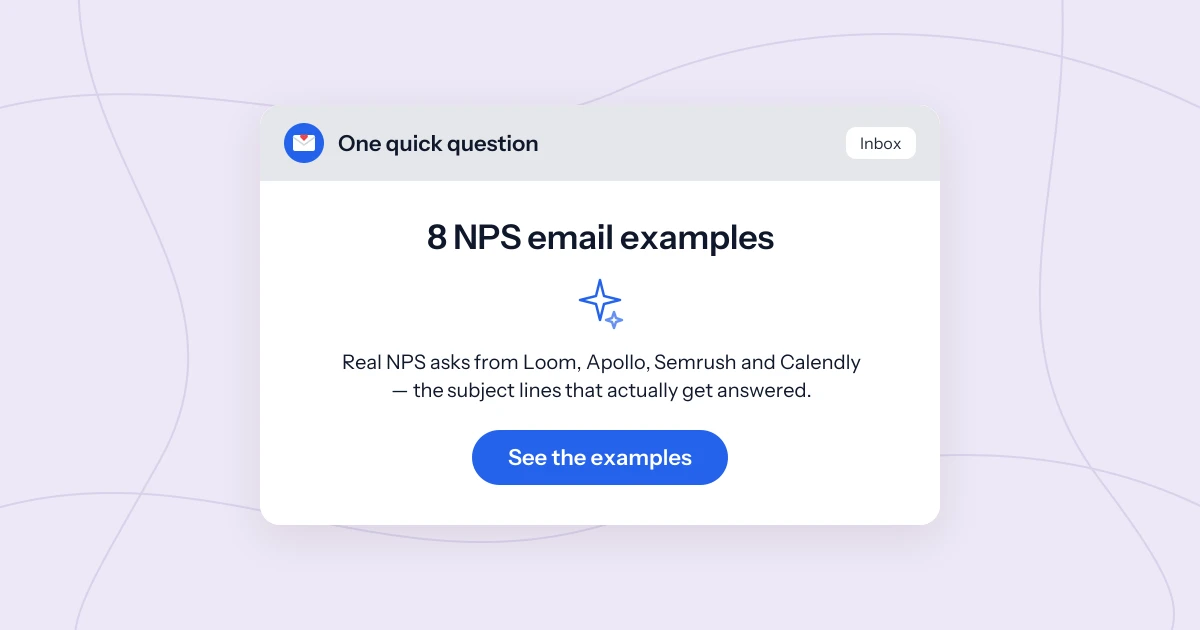 8 NPS Email Examples That Actually Get Answered