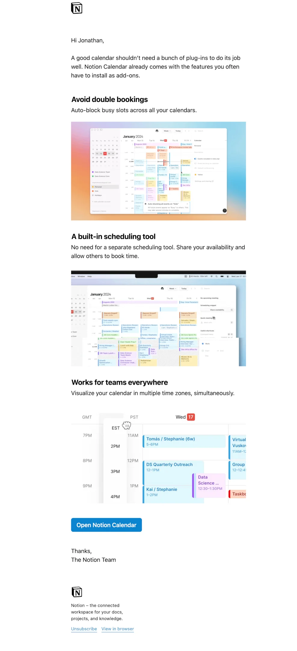 Product launch email example from Easy DMARC