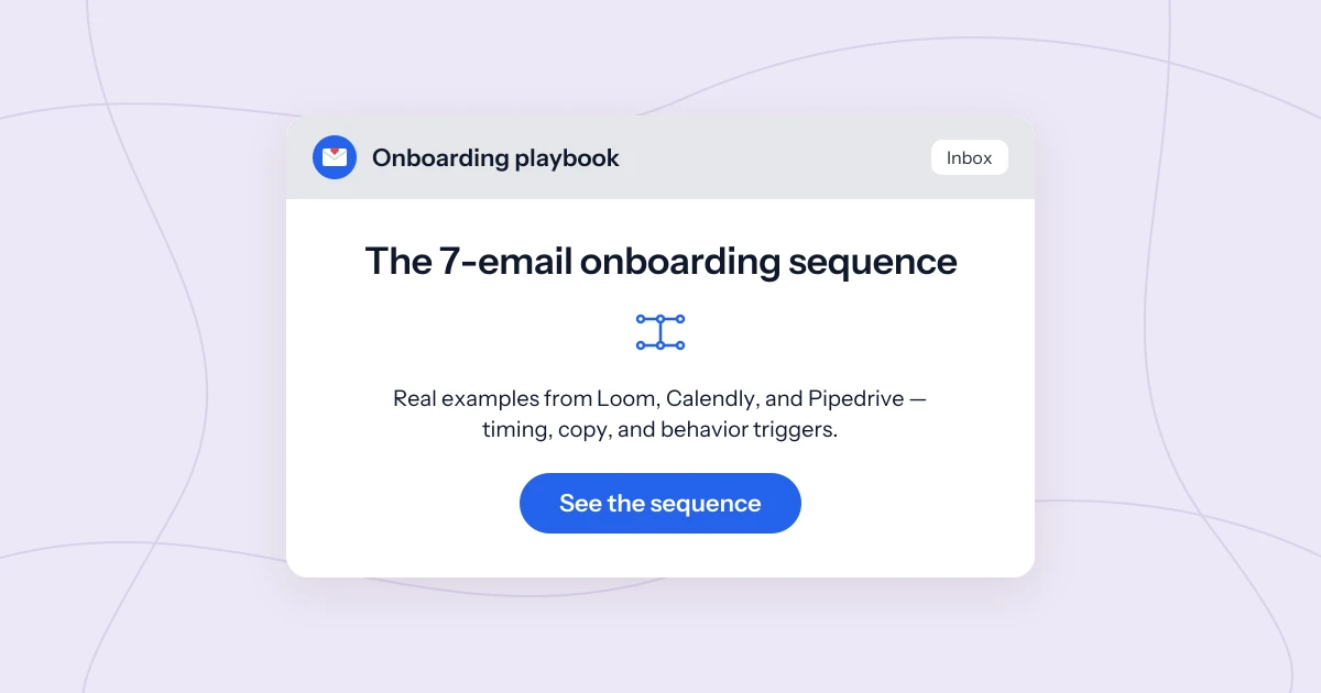 The SaaS onboarding email sequence (7 emails, real examples)