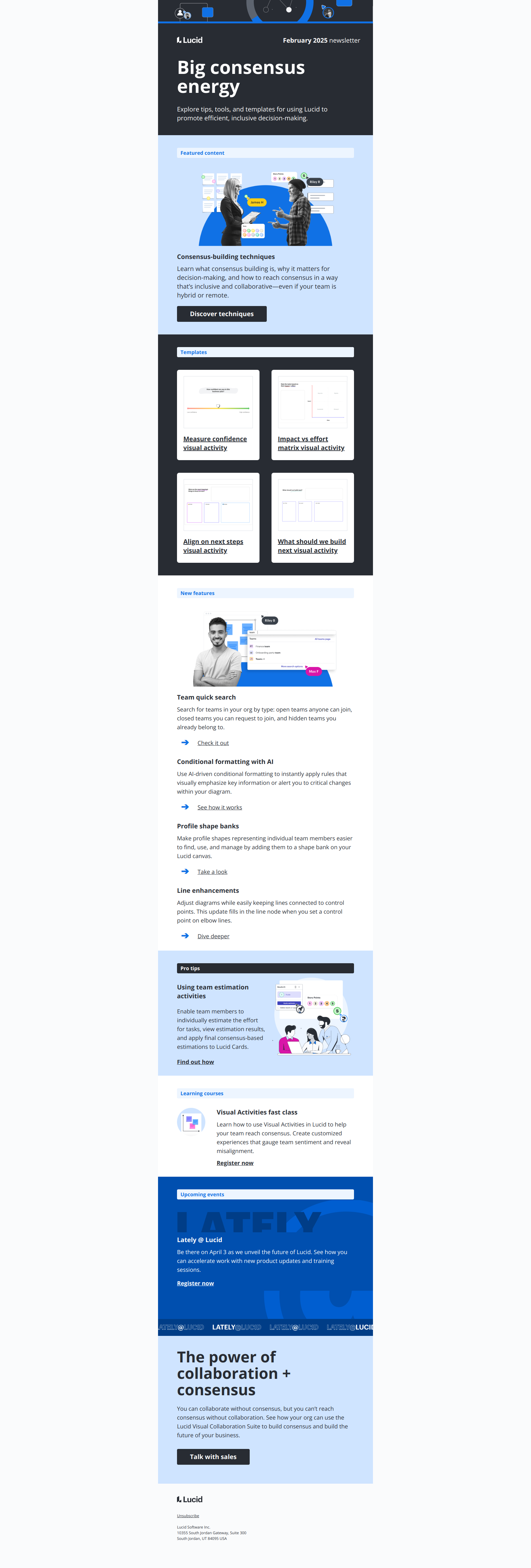 [Newsletter] Bad idea: Taking action without building consensus — email screenshot from Lucid