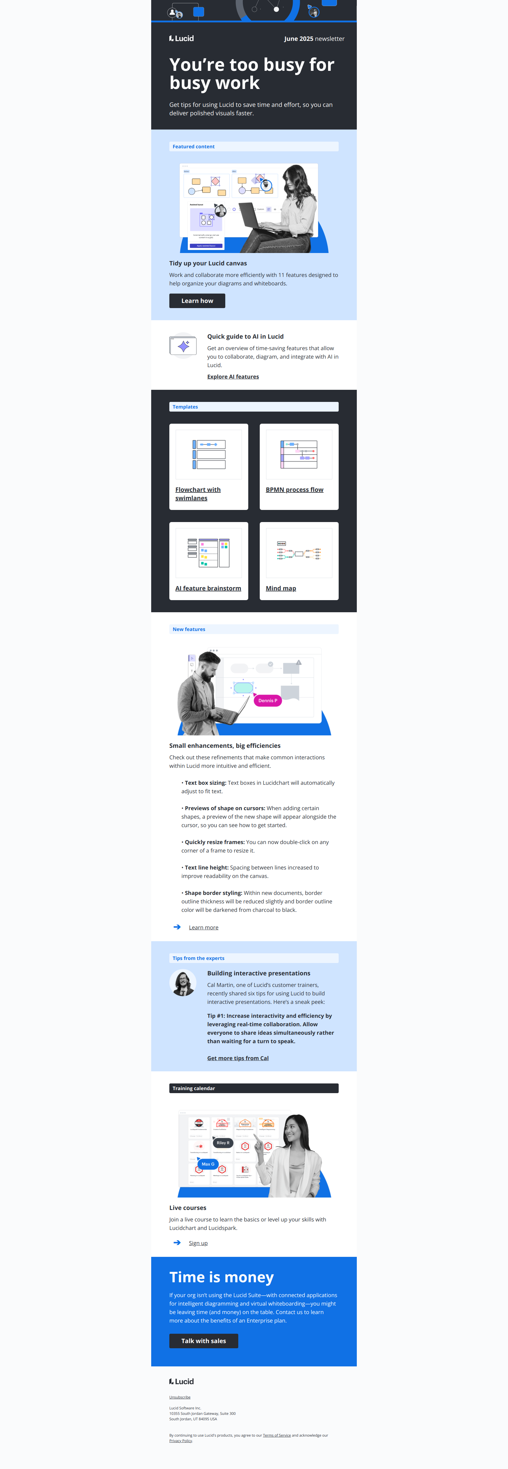 [Newsletter] A real time (savings) machine — email screenshot from Lucid