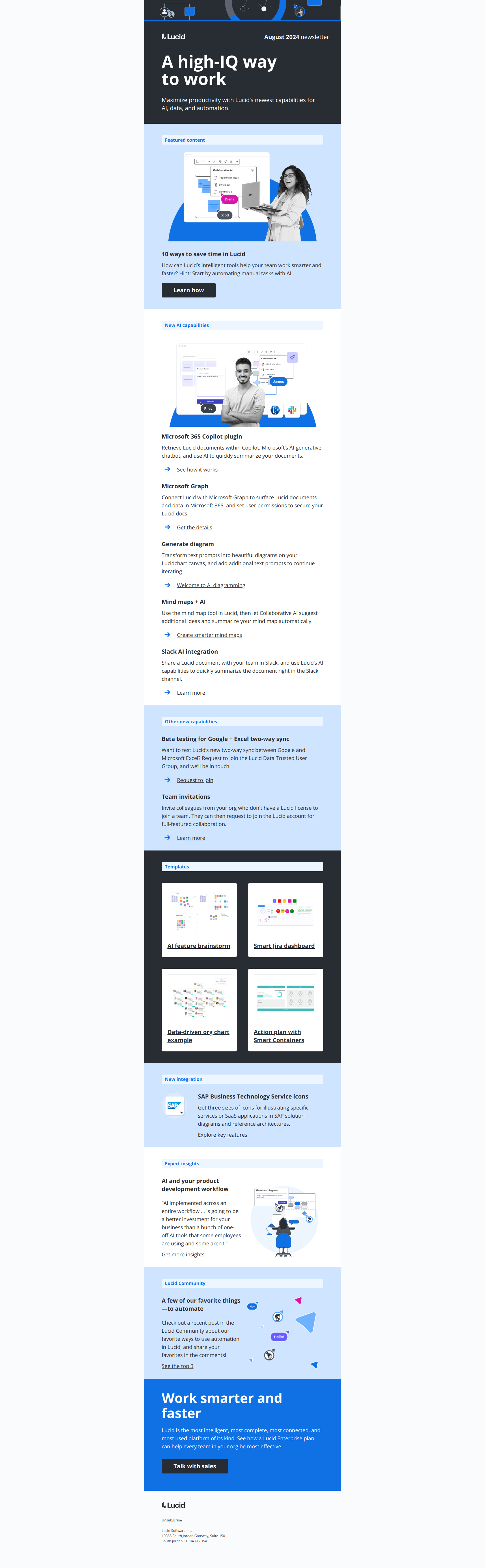[Newsletter] Your team’s intelligence era — email screenshot from Lucid