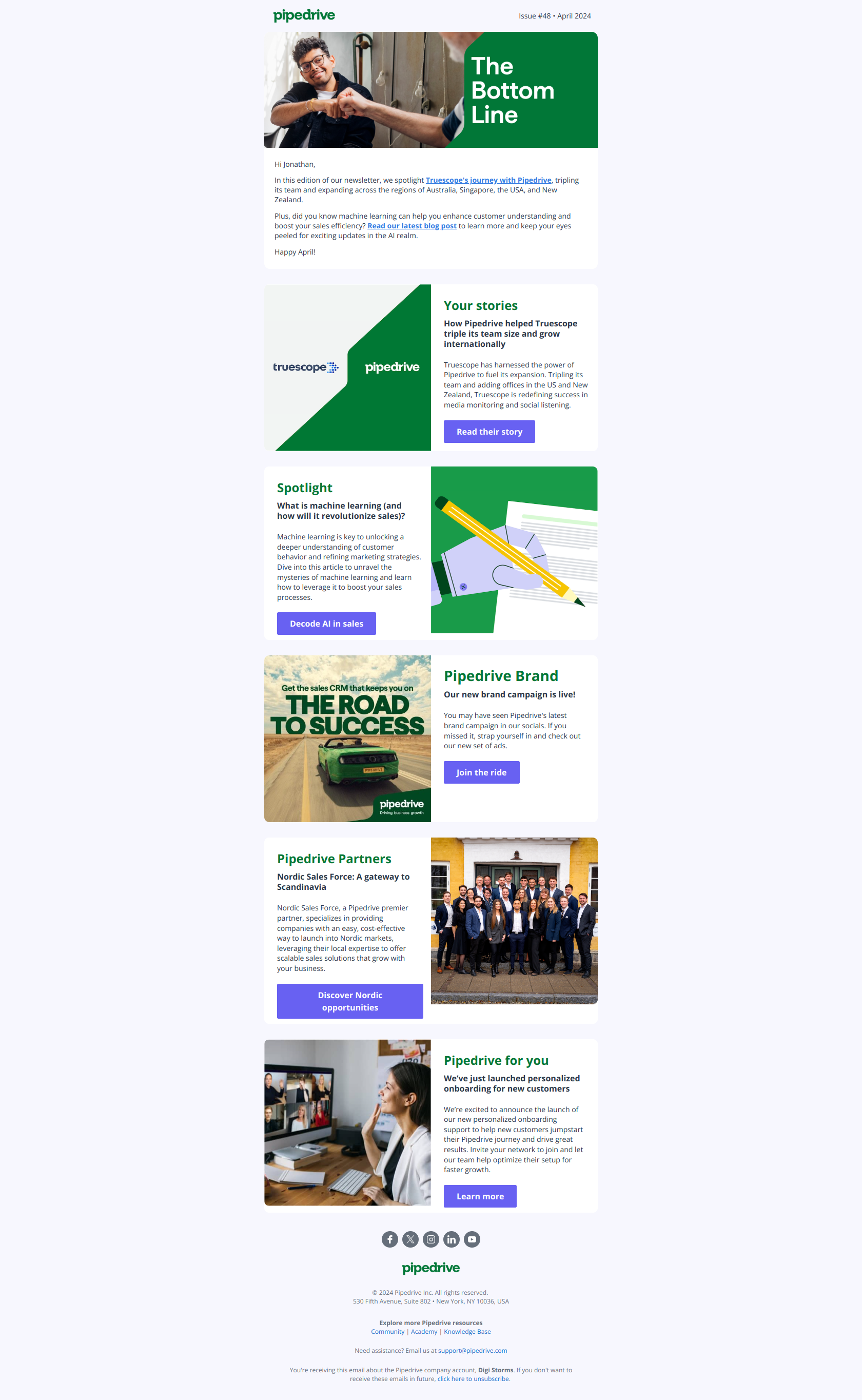 🌶️ Spice up your sales strategy — email screenshot from Pipedrive