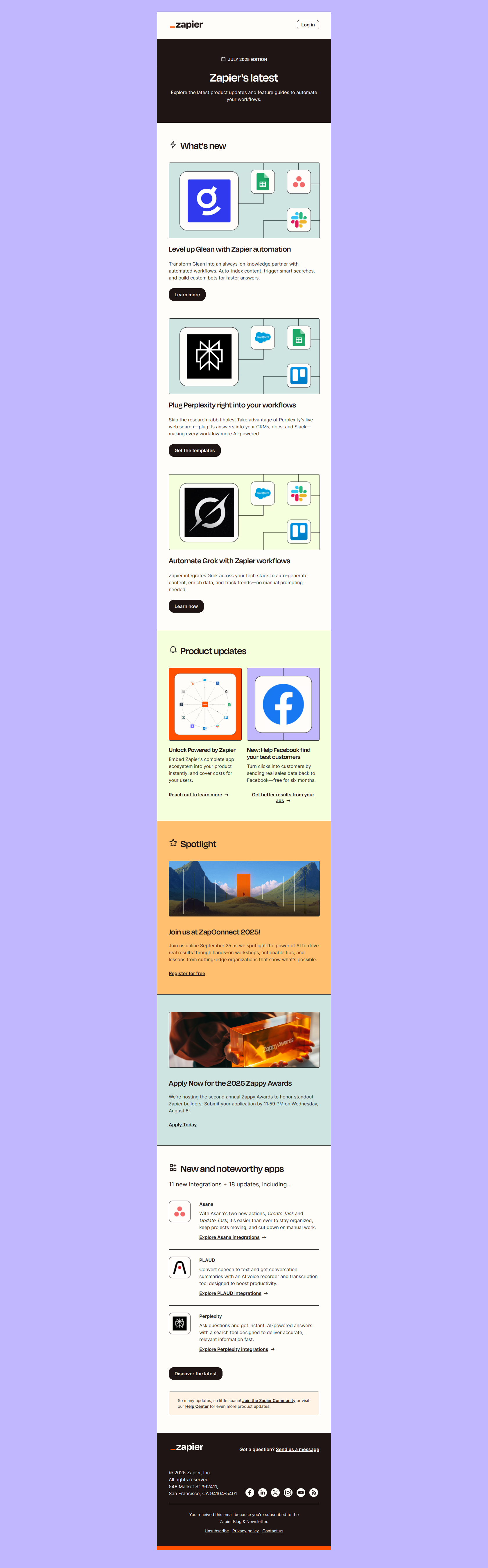 Automate with Perplexity & optimize your ads — email screenshot from Zapier