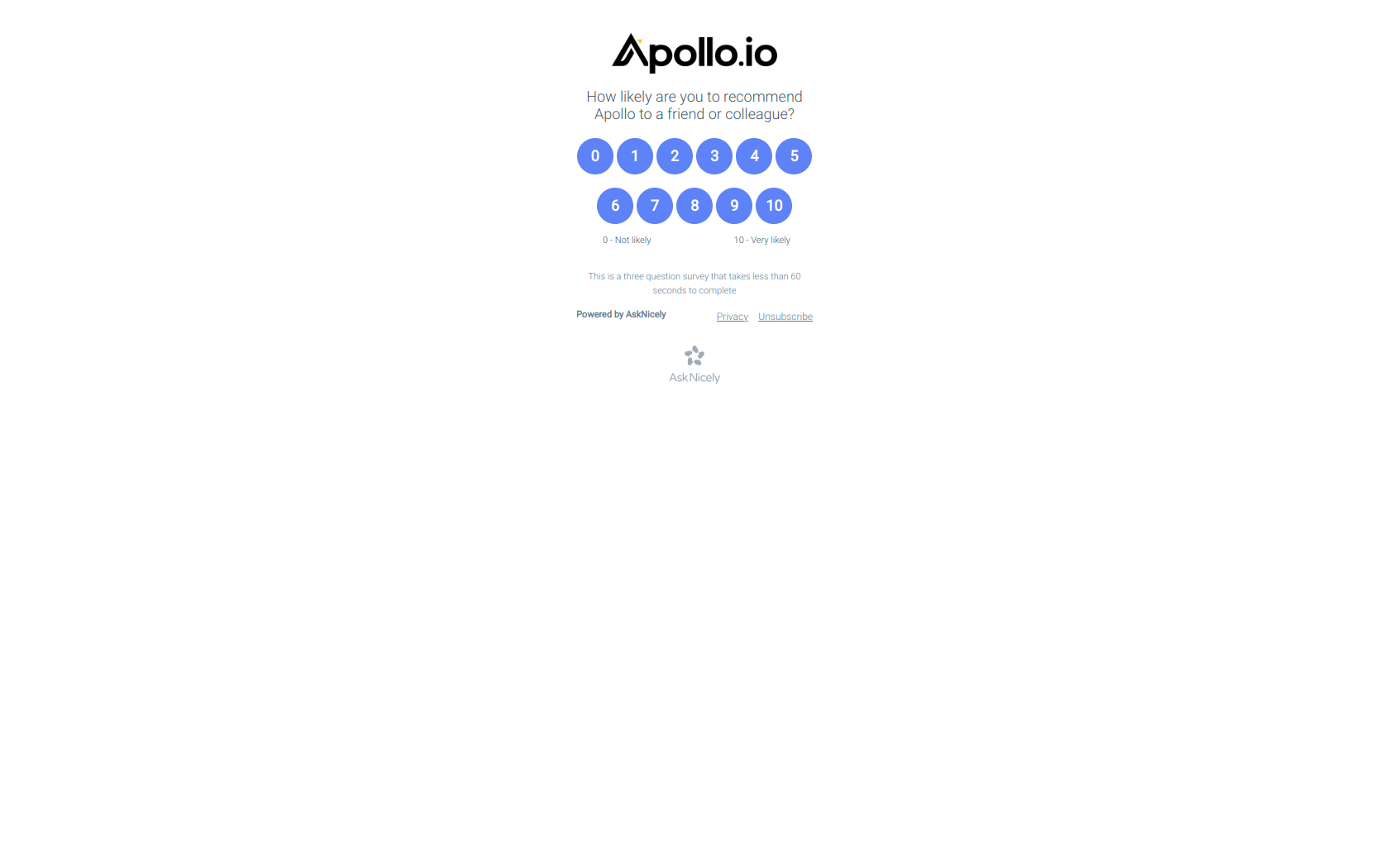 Hi Jonathan, just a quick question about your experience with Apollo — email screenshot from Apollo.io