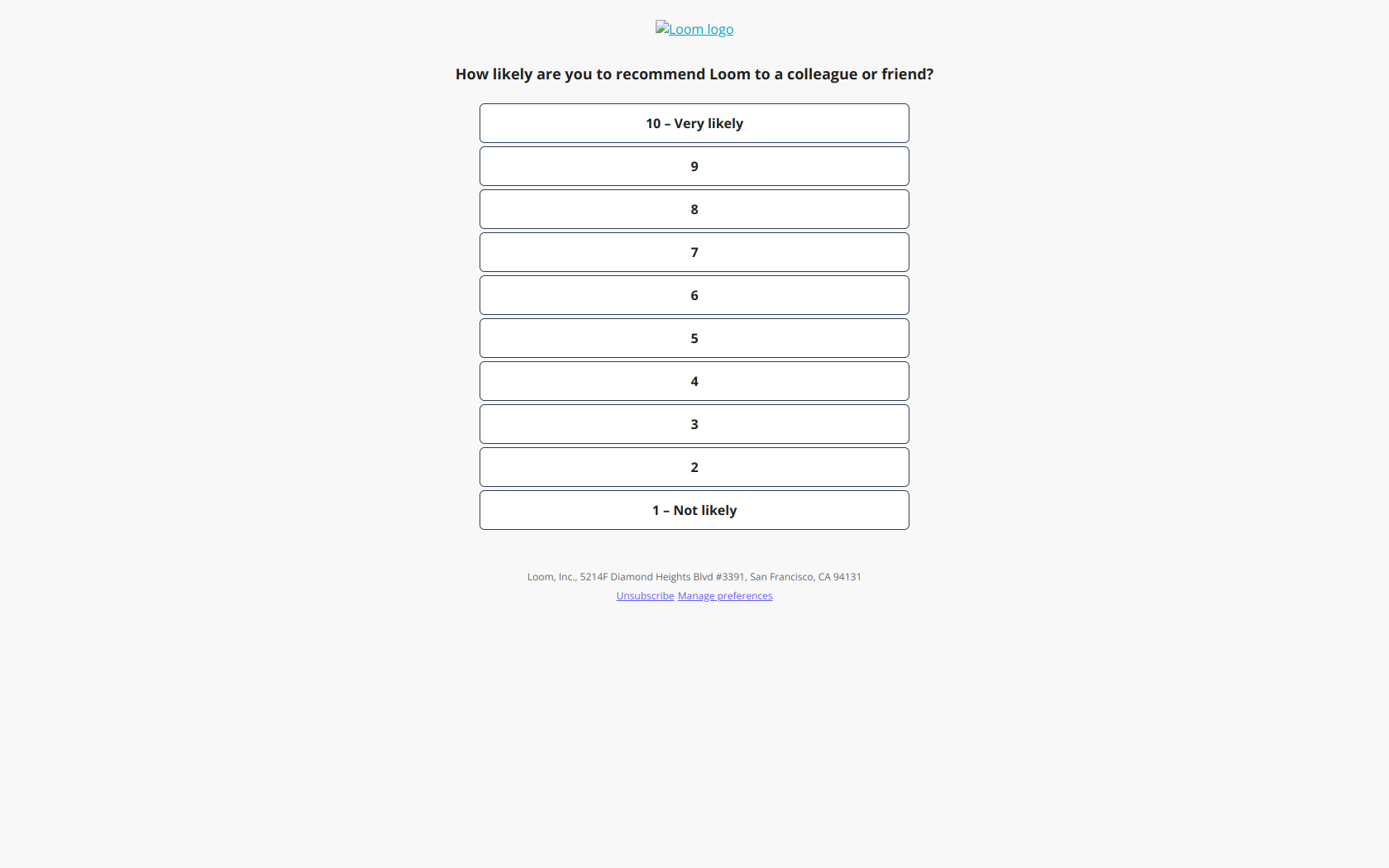 How likely — email screenshot from Loom