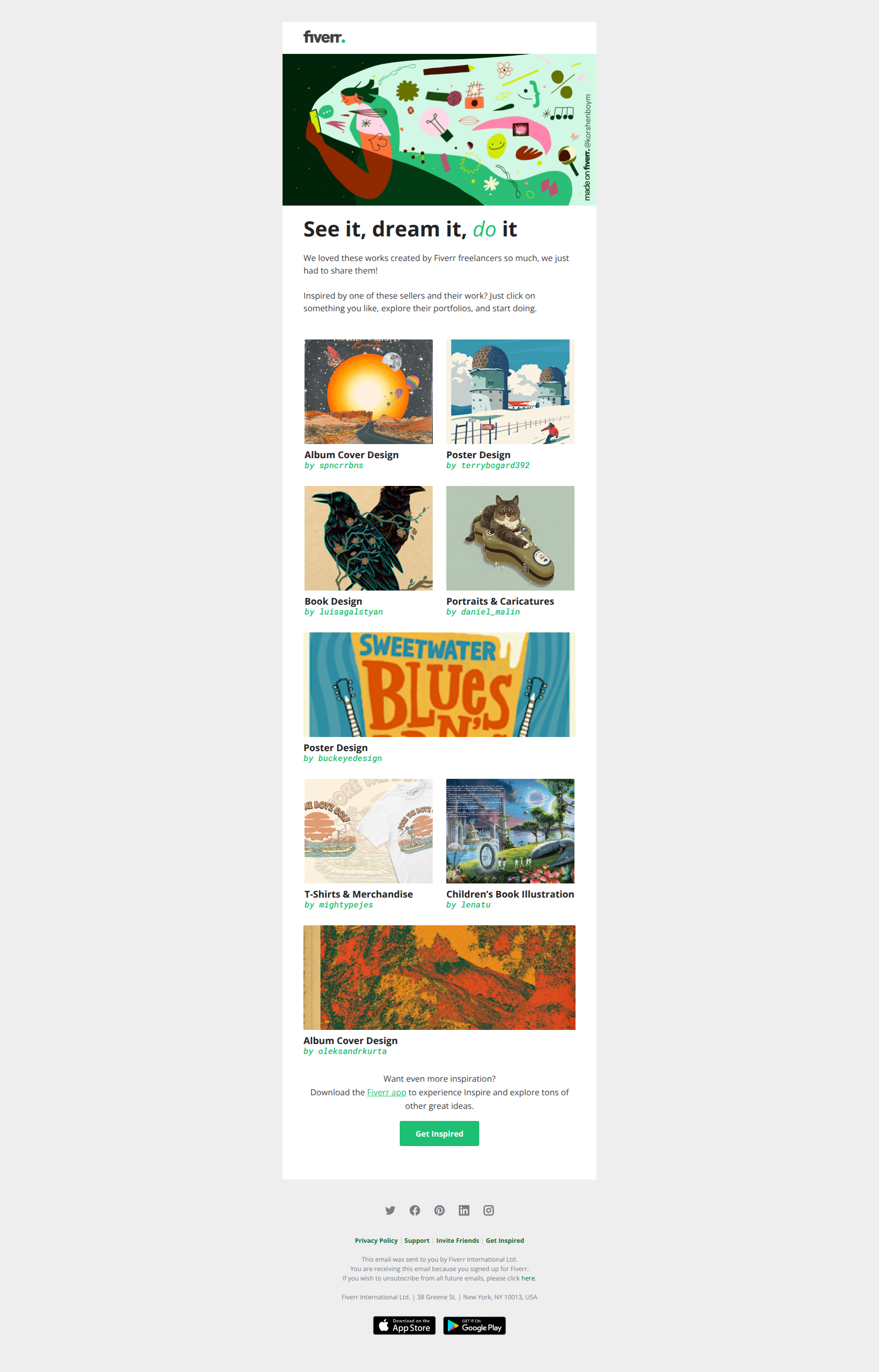 These made on Fiverr works are too good not to share — email screenshot from Fiverr