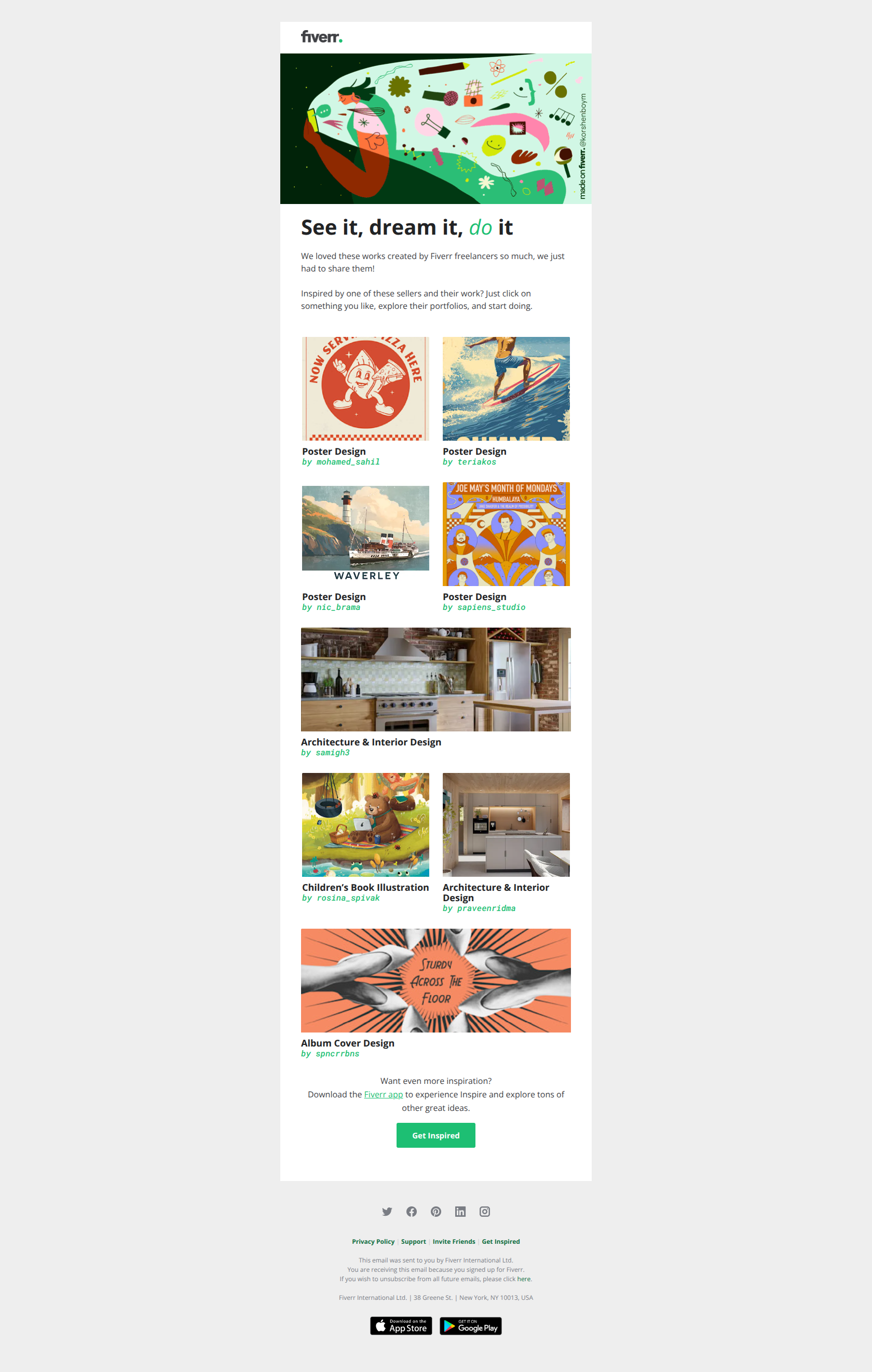 These made on Fiverr works are too good not to share — email screenshot from Fiverr